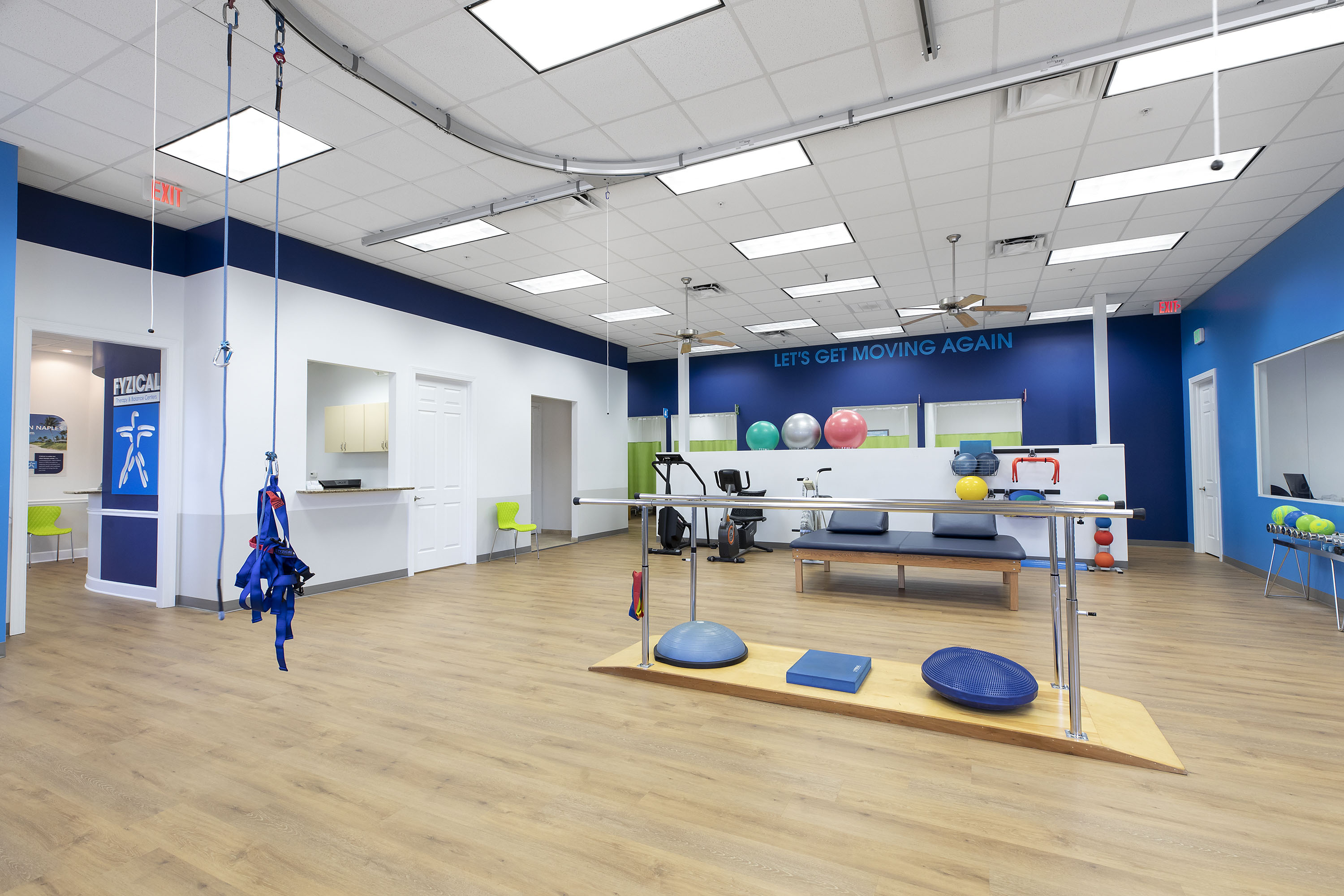 fyzical brand interior physical therapy private practice
