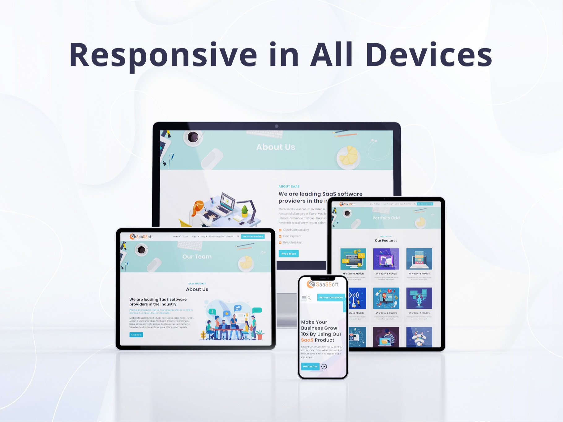 SaaSSoft - Responsive in All Devices