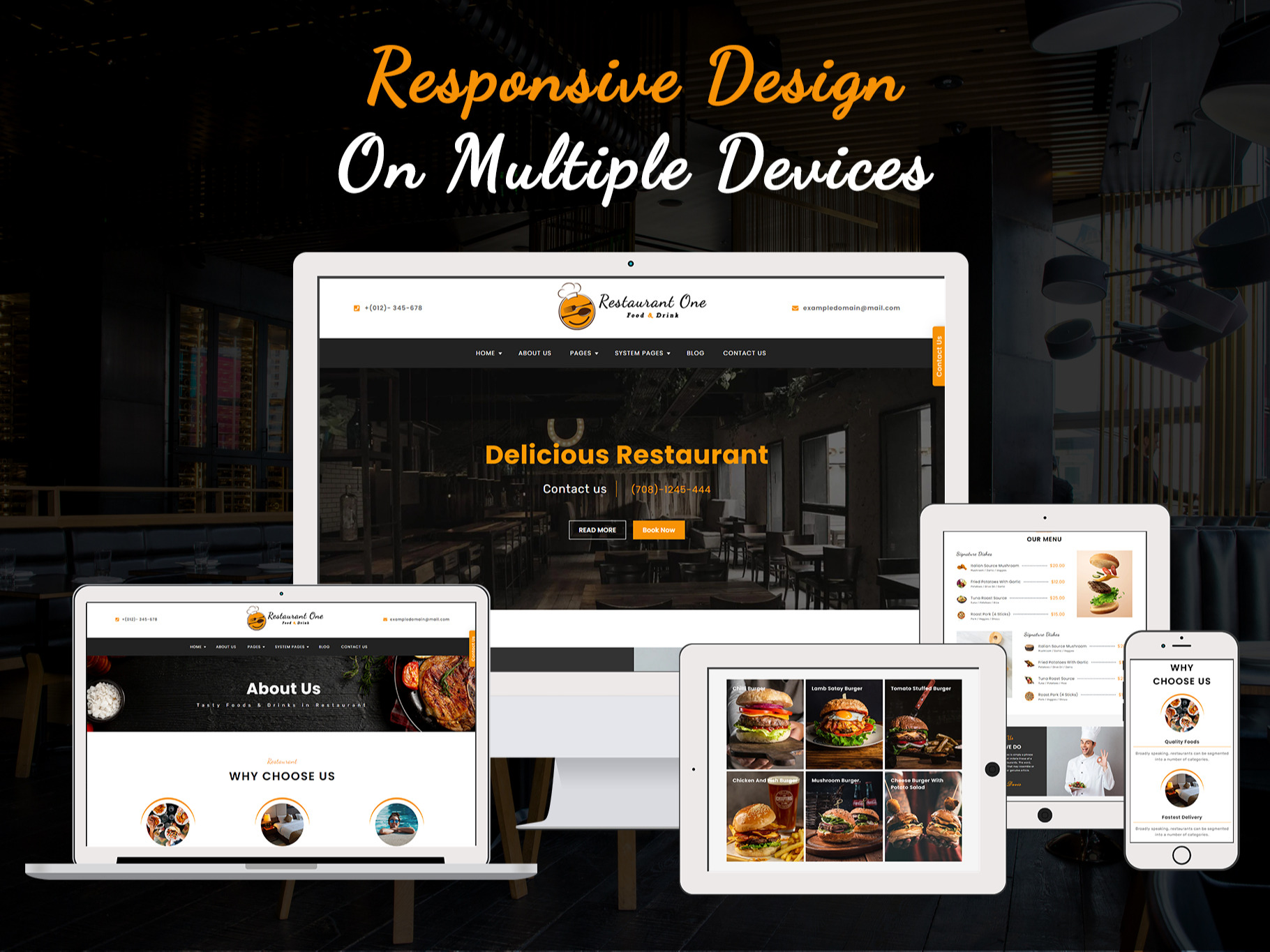 Restaurant - Responsive in All Devices