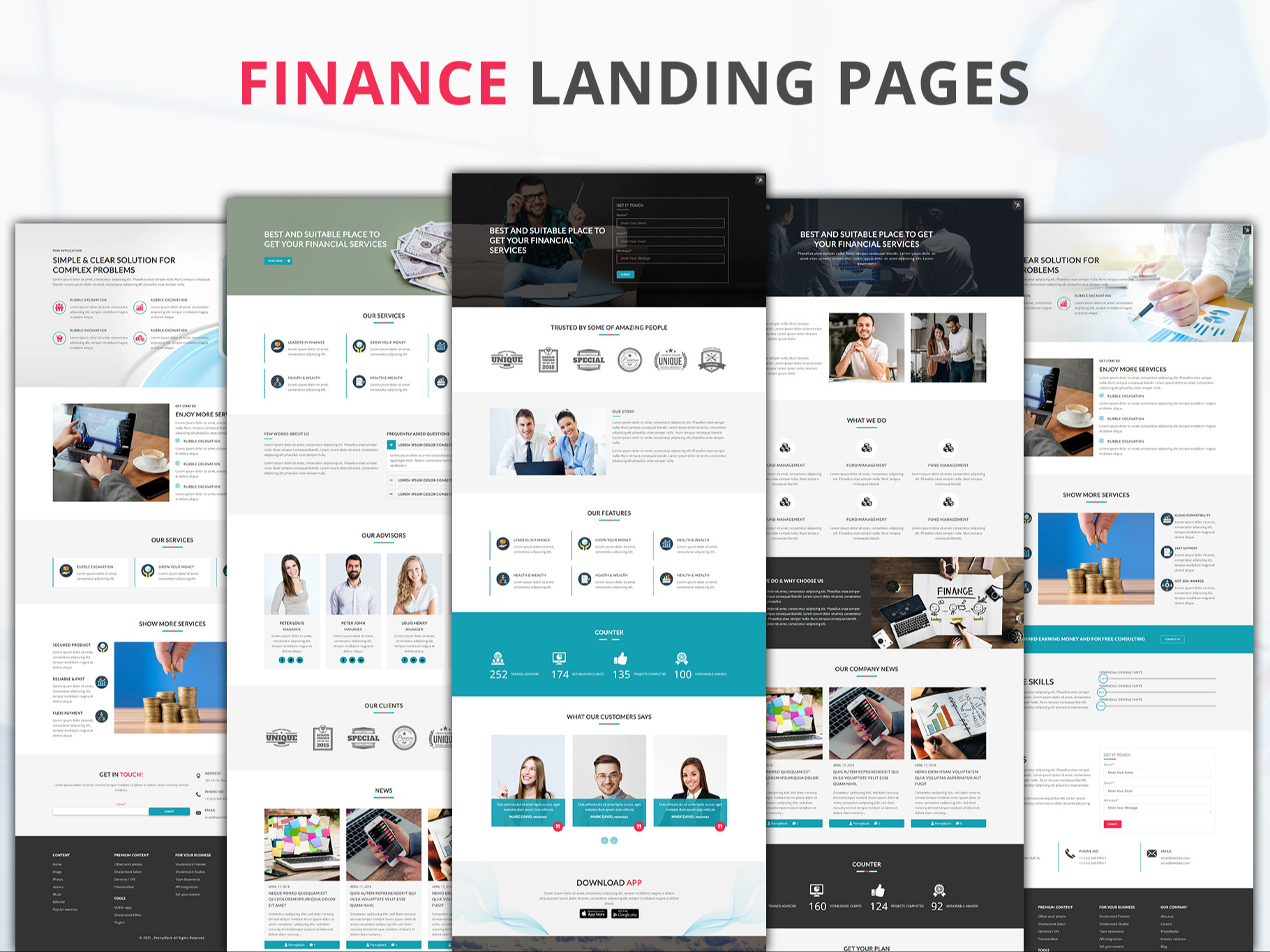 Finance - Landing Pages