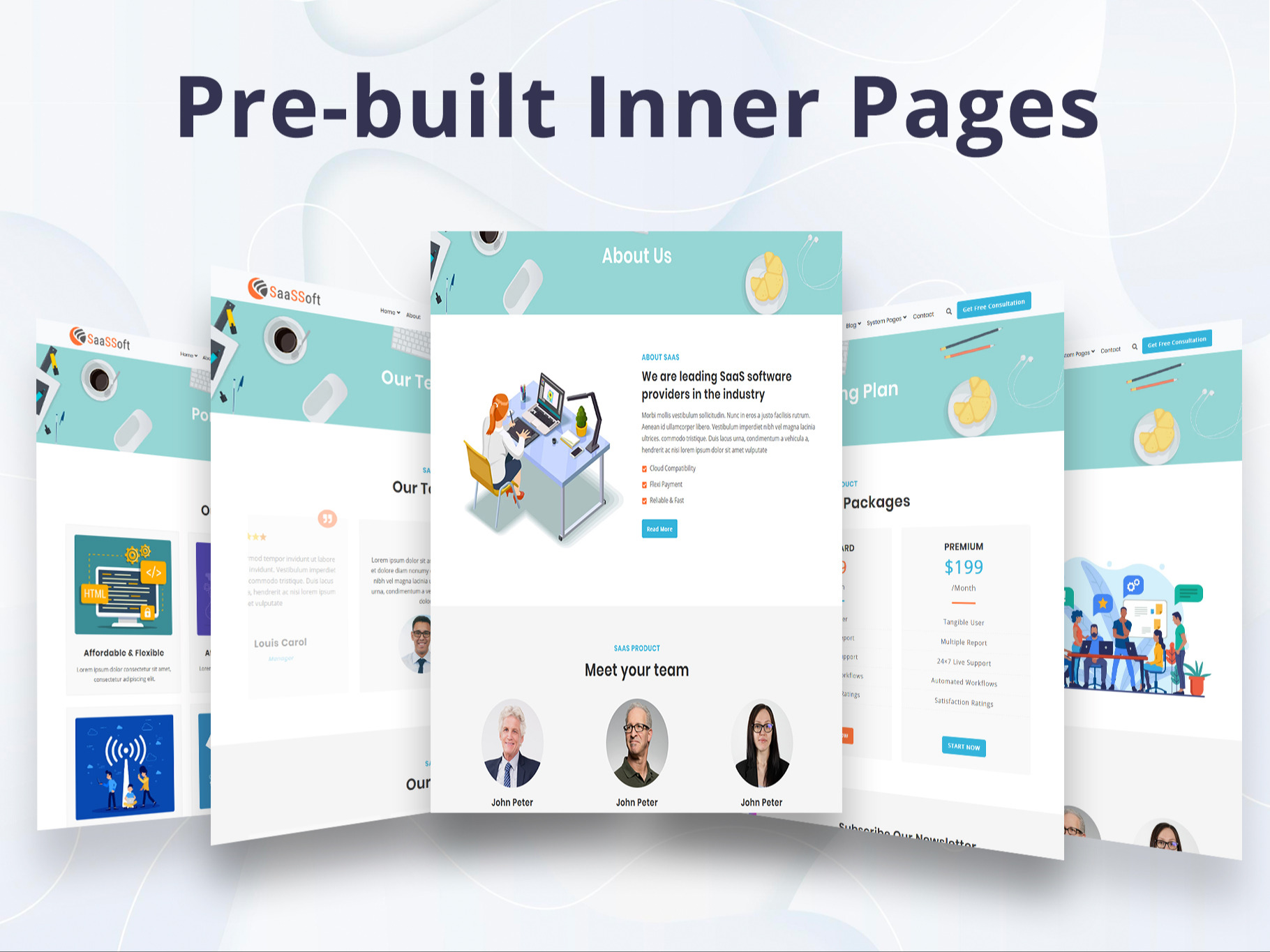 SaaSSoft - Inner Pages