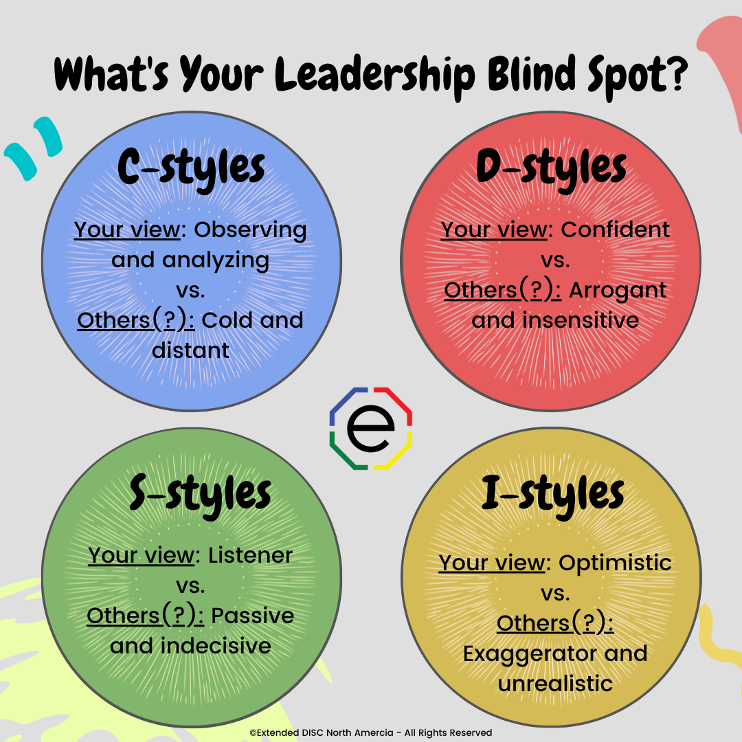 DISC Leadership Styles Potential Blind Spots Infographic