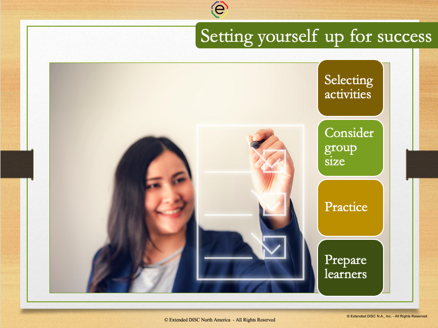 Setting Yourself Up for Success Tips for engaging participants virtual in DISC Sessions