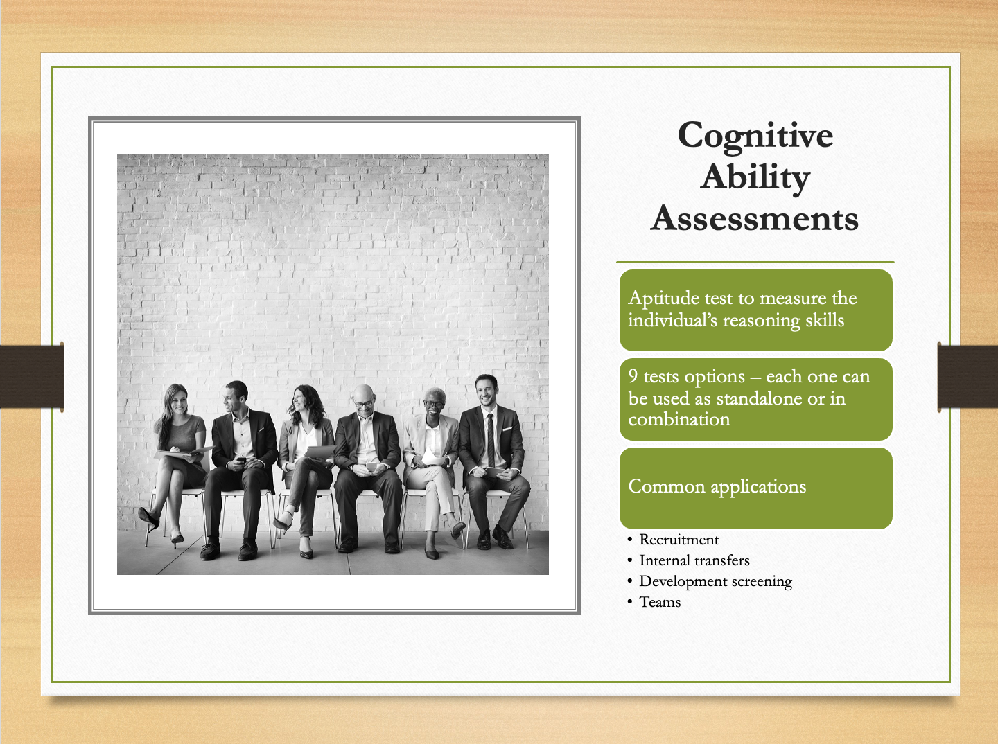 Cognitive Ability Assessments Overview Webinar Slide