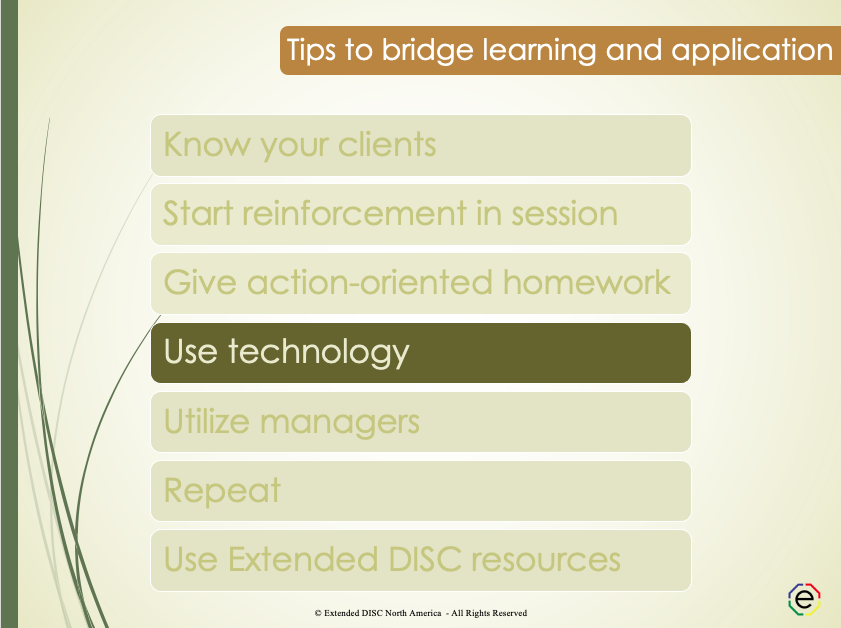 Use Technology Tips Slide