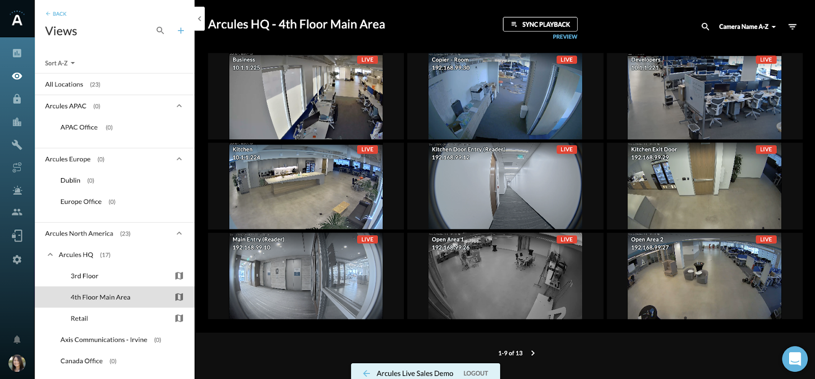 live video floor plan