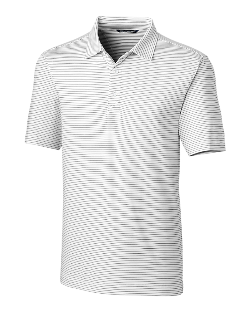 Cutter Buck Big & Tall Forge Polo Pencil Stripe in White