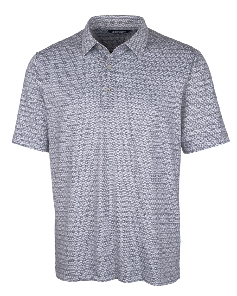 Cutter Buck Big Tall Pike Polo Zig Zag in Grey