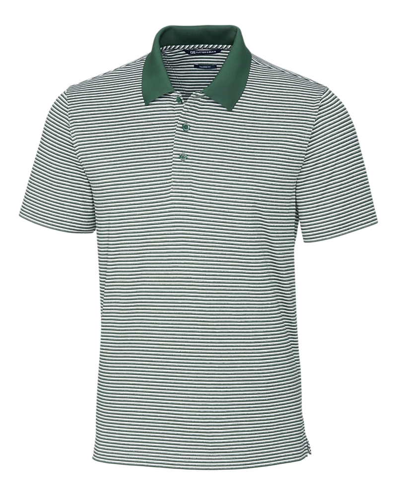 Cutter Buck Forge Polo Tonal Stripe in Green