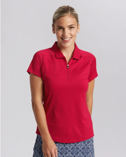Woman wearing Cutter and Buck Ladies Forge Polo