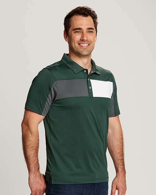 Man Wearing Logan Polo