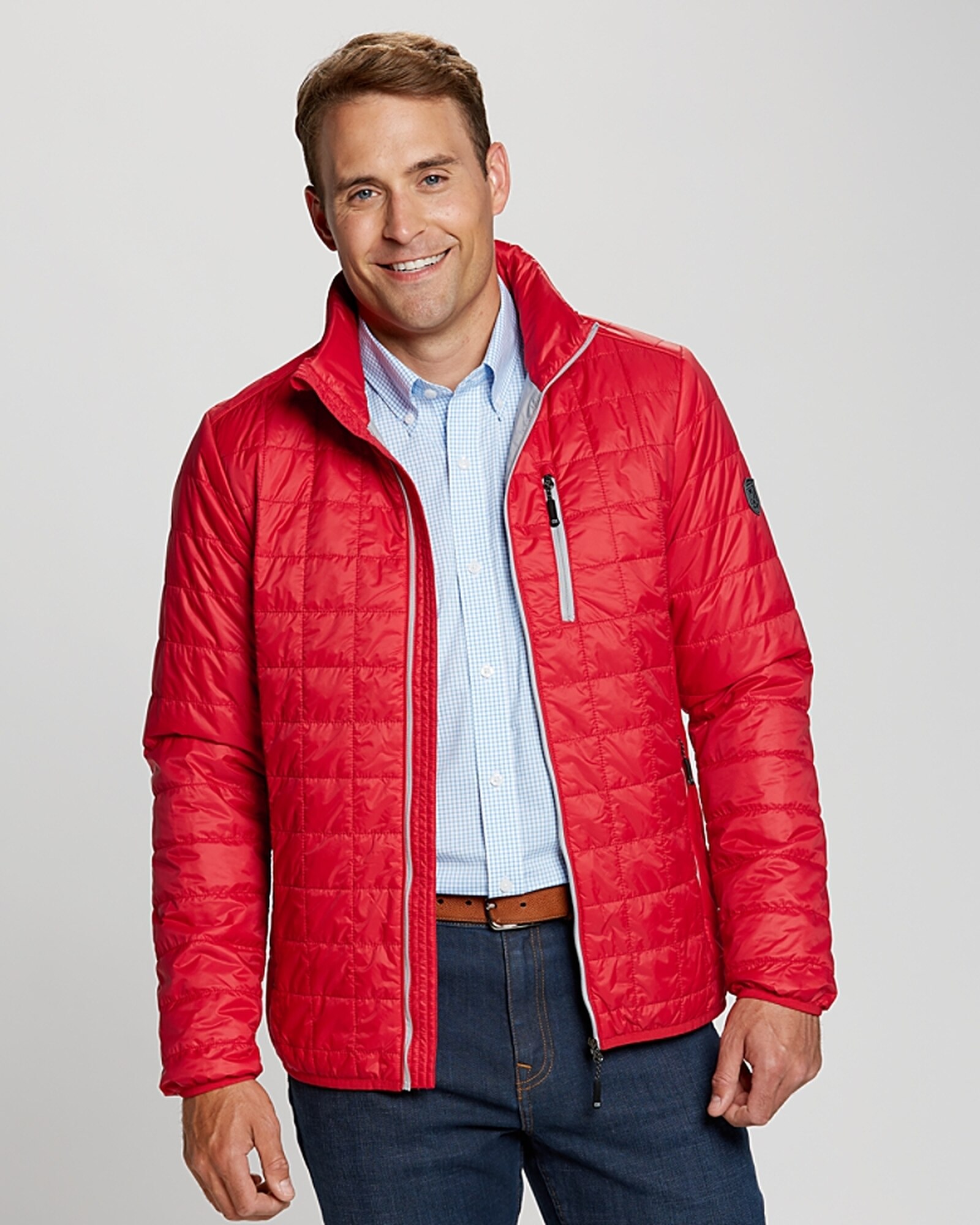 Cutter and Buck Big and Tall Rainier Jacket in Red