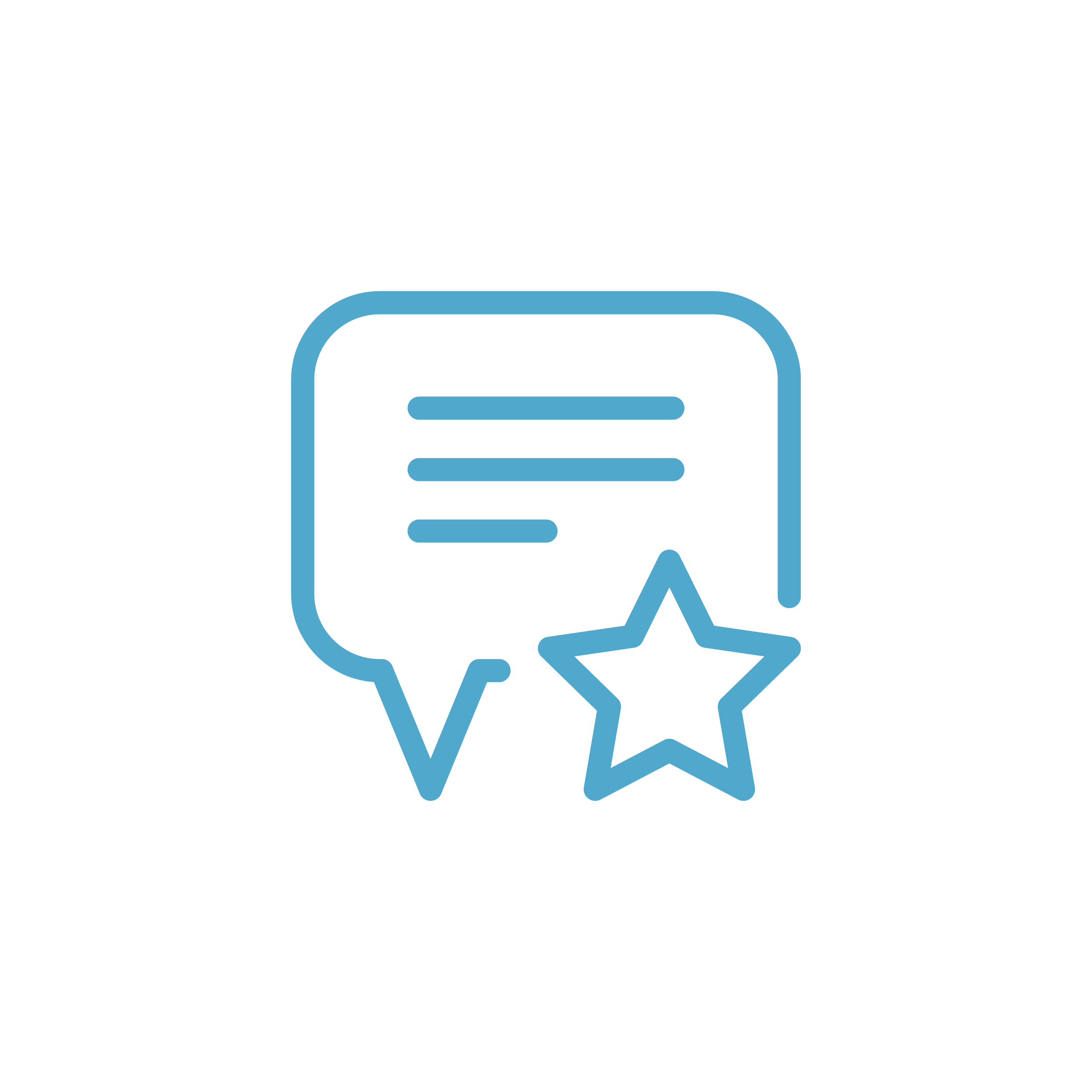 icon - quote bubble star