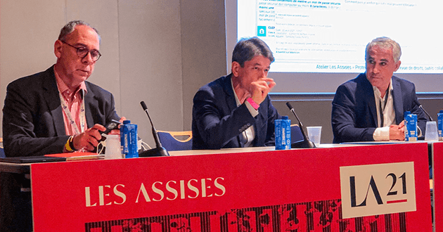 Eric Vautier, Antoine Ancel et Daniel Rezlan présente leur retour d'expérience sur la protection des données Microsoft 365
