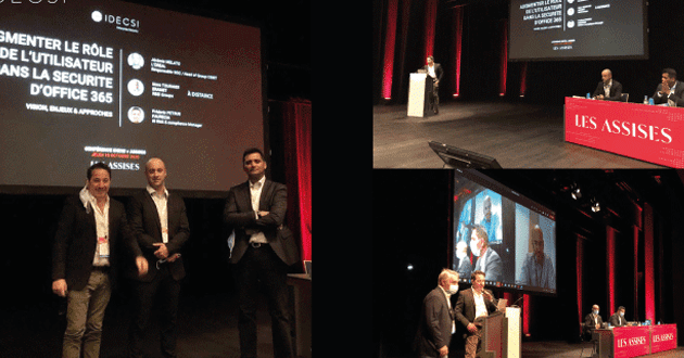 Photo de la conférence sur la sécurité Microsoft 365 et le rôle des utilisateurs aux Assises 2020