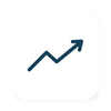 blue arrow up icon