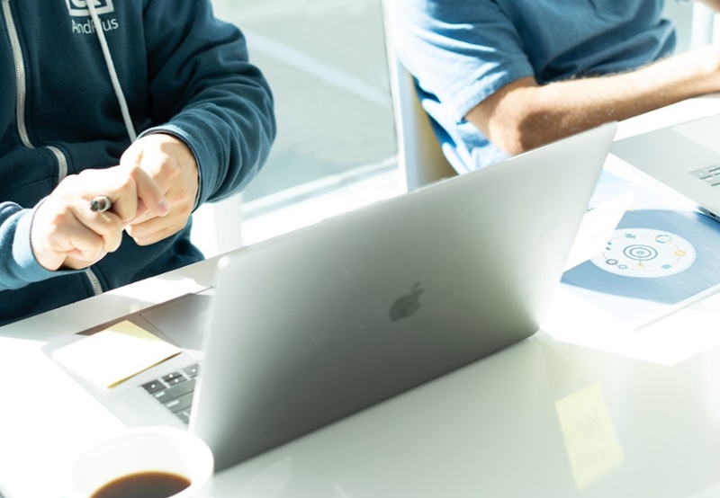 Programmers collaborating