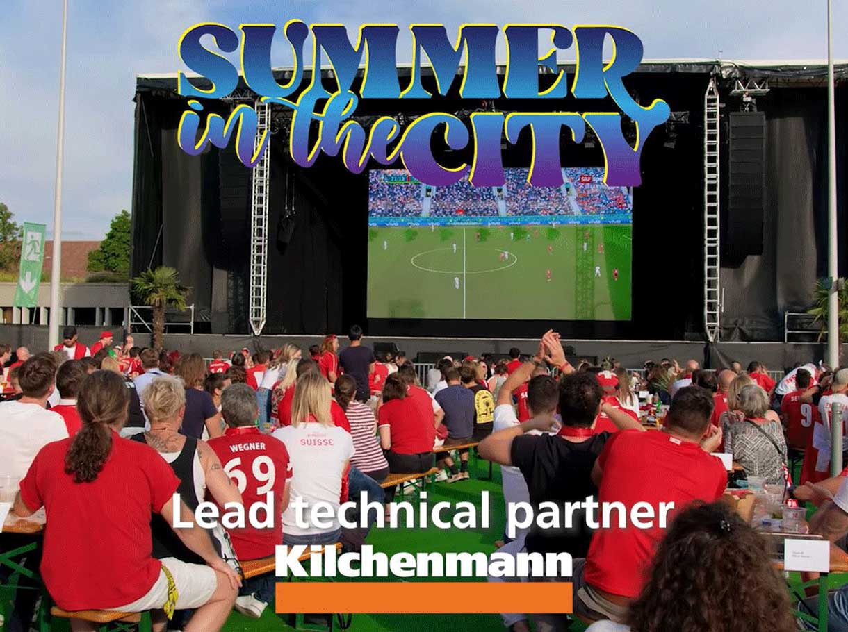 BernExpo "L'été en ville" avec la technologie événementielle de Kilchenmann