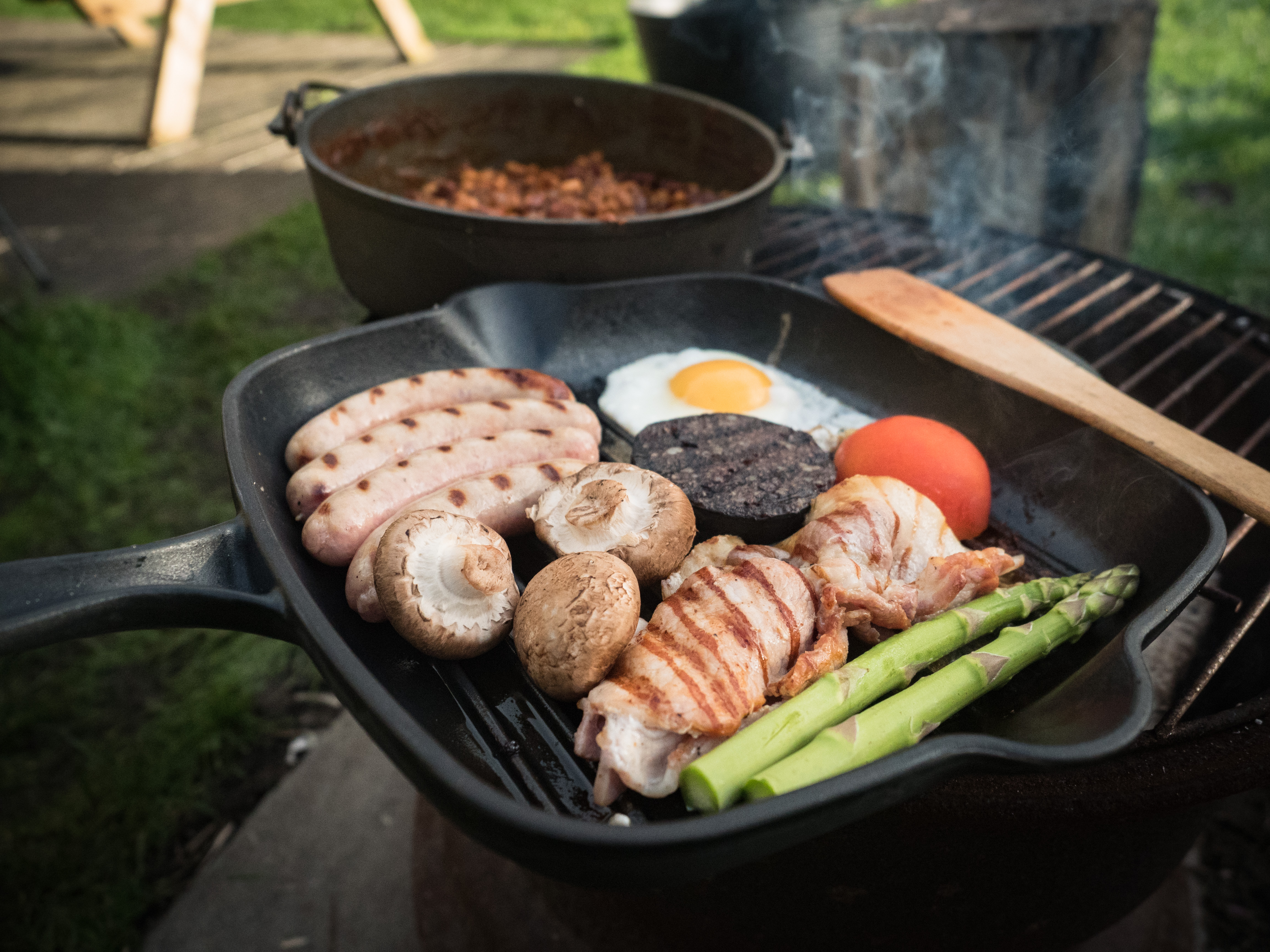 Campfire Cooked Breakfast