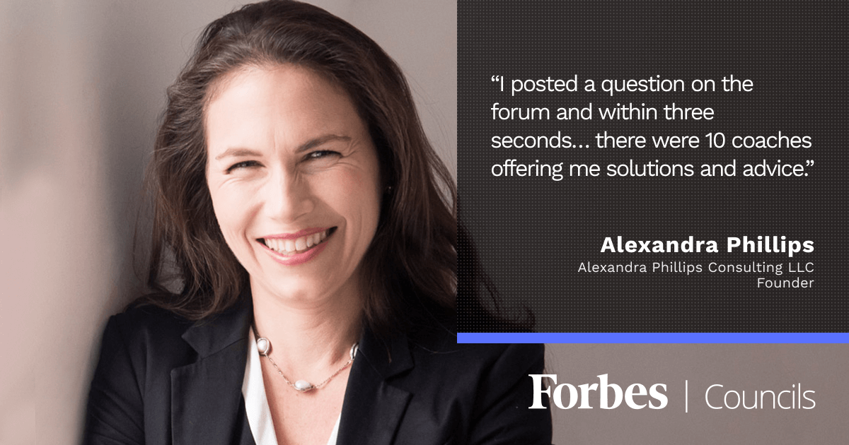 Alexandra Phillips Leverages Forbes Councils Forum and Publishing for Advice and Visibility