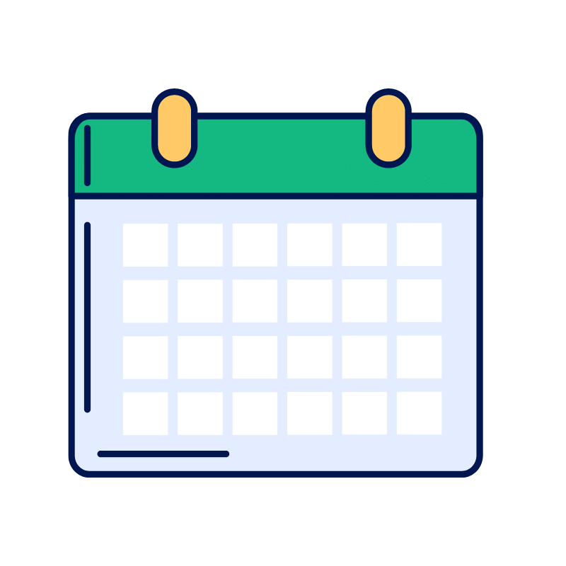 Monthly calendar icon