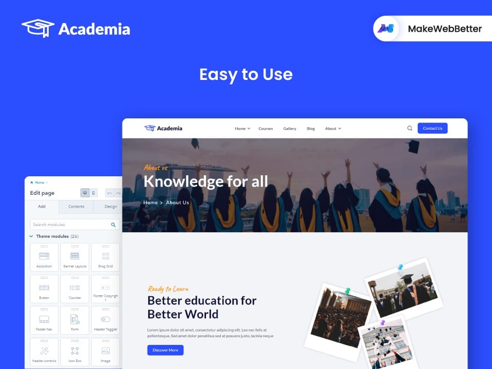 Clean, Simple & Easy to Use