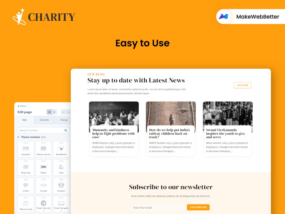 Donate Now Module by MakeWebBetter