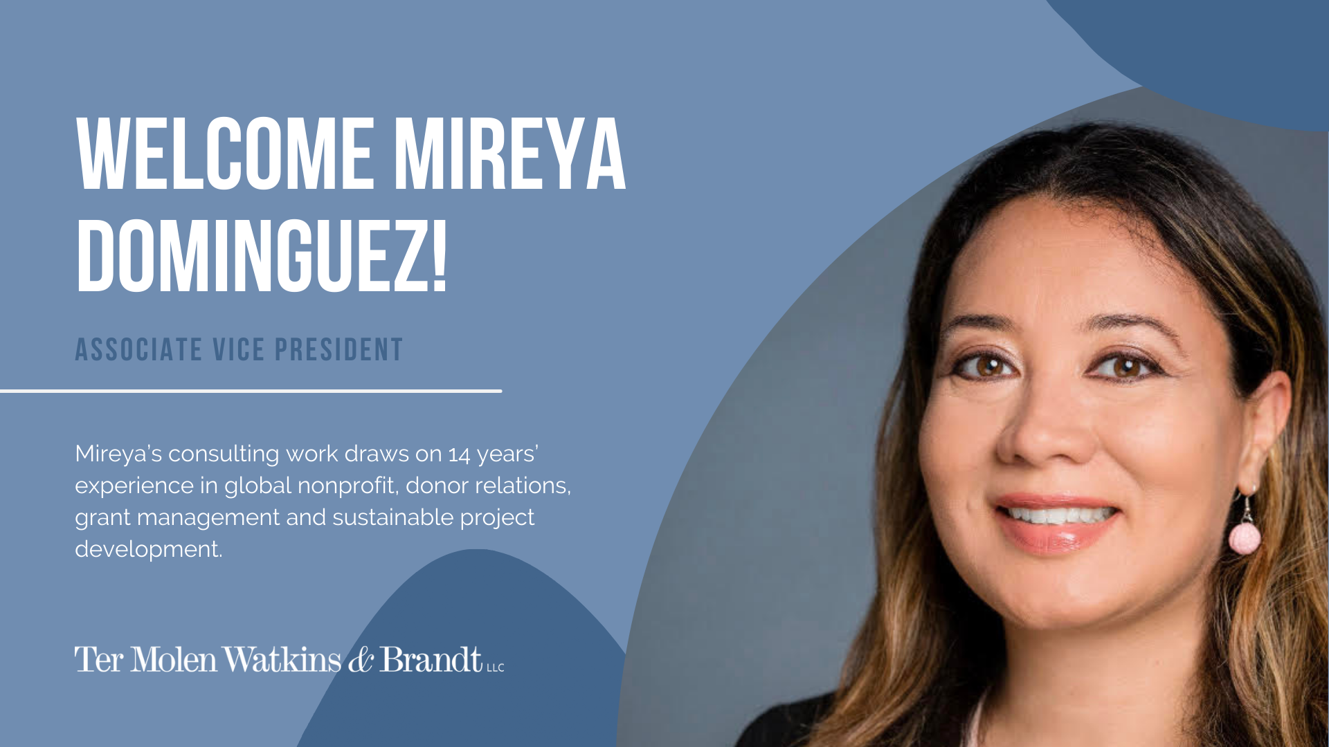 An Interview with Mireya Dominguez – Welcome to the TW&B Team!