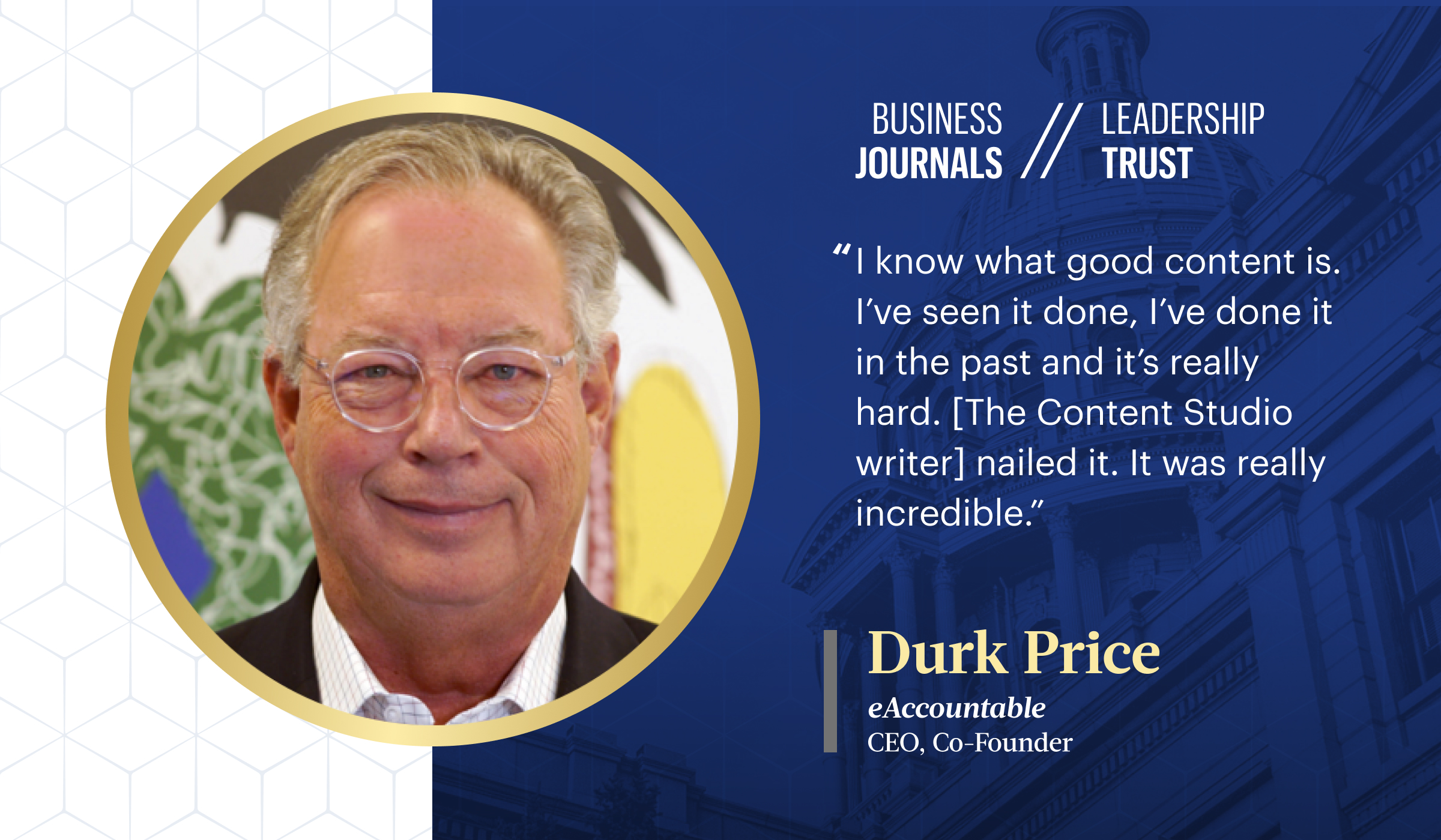 Durk Price Business Journals Leadership Trust