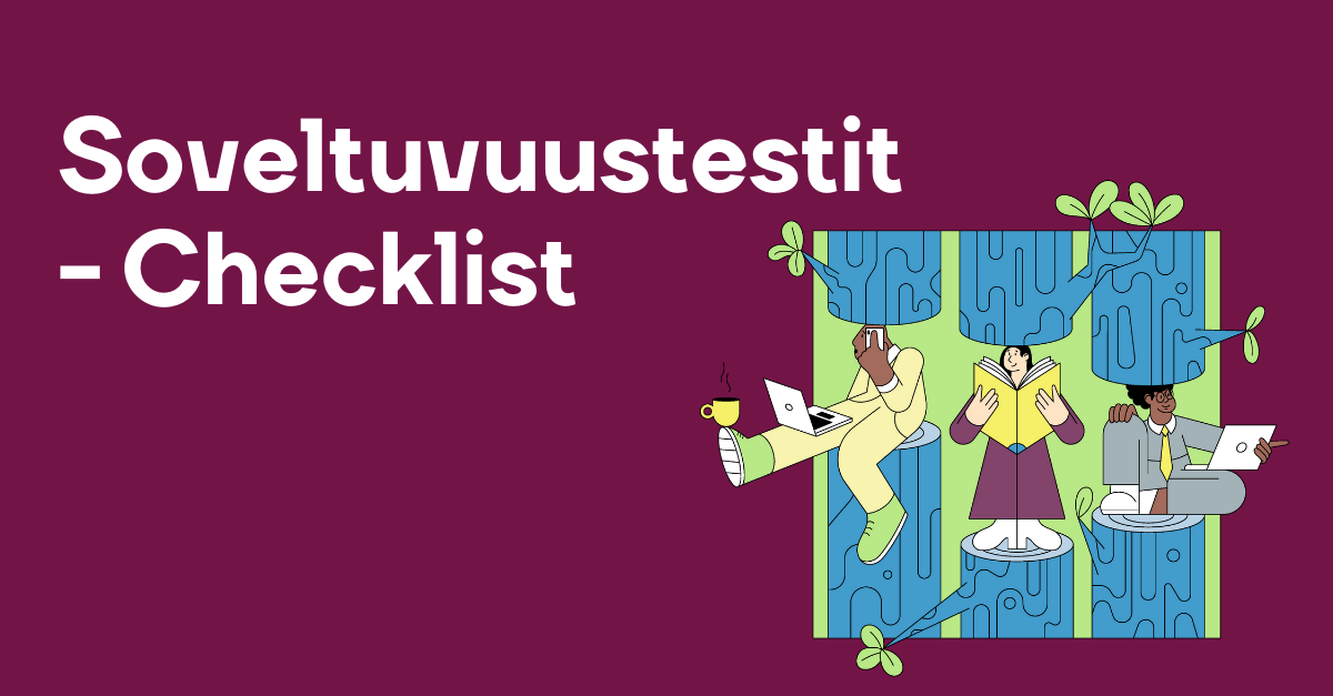 soveltuvuustestit - checklist