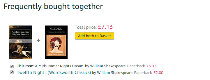 3 Cross-Selling Strategies To Grow Revenue At Your Arts Organisation 2 Frequently Bought Together Offer Example From Amazon