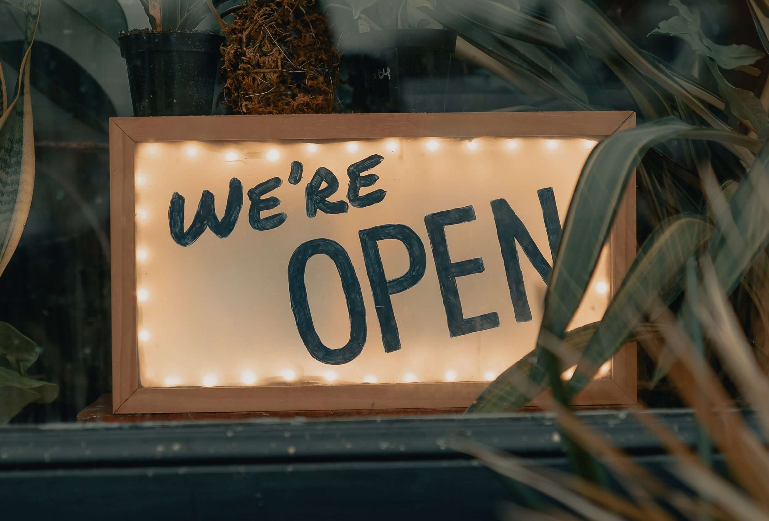 Open for business
