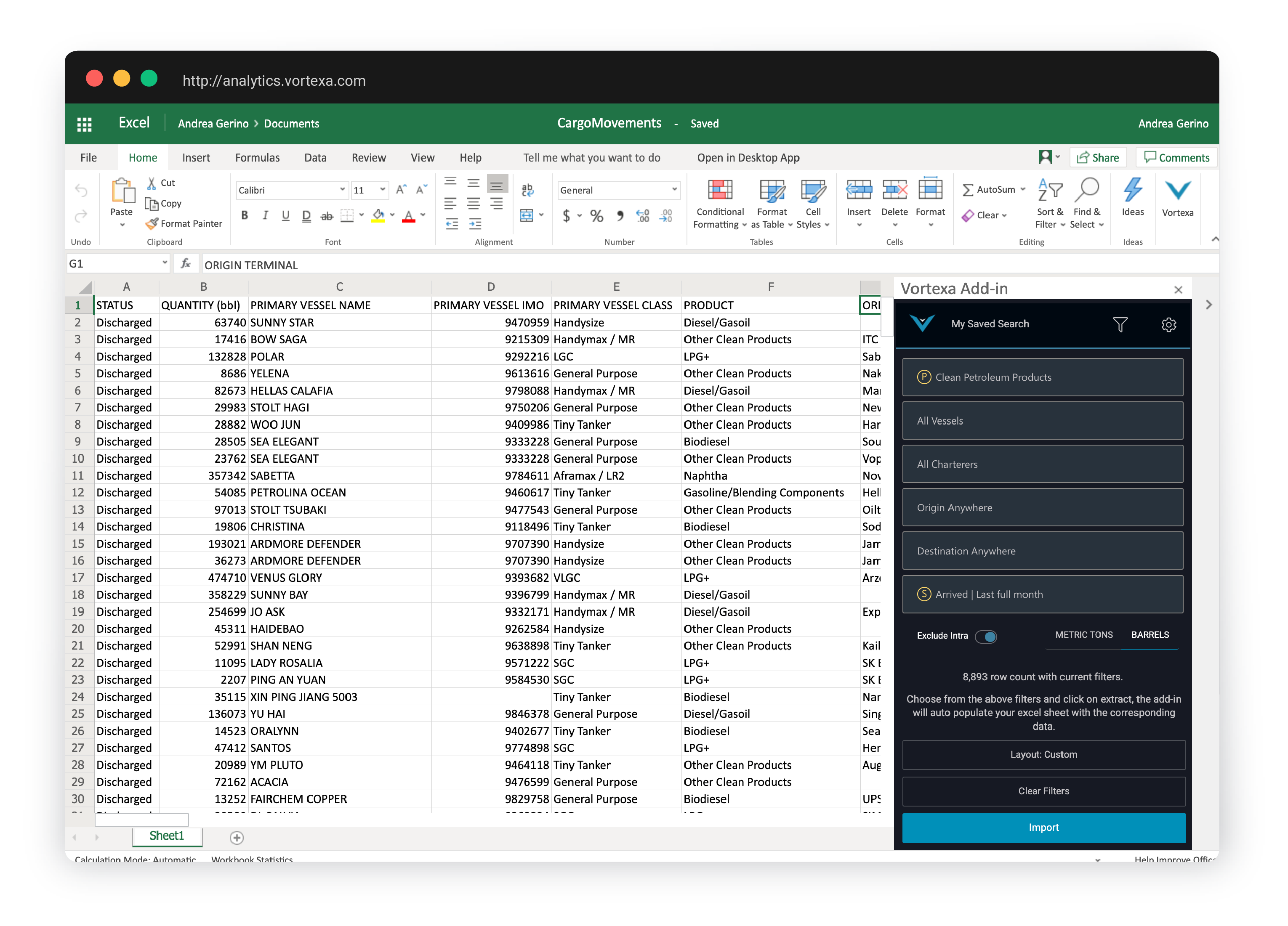 Excel Plugin