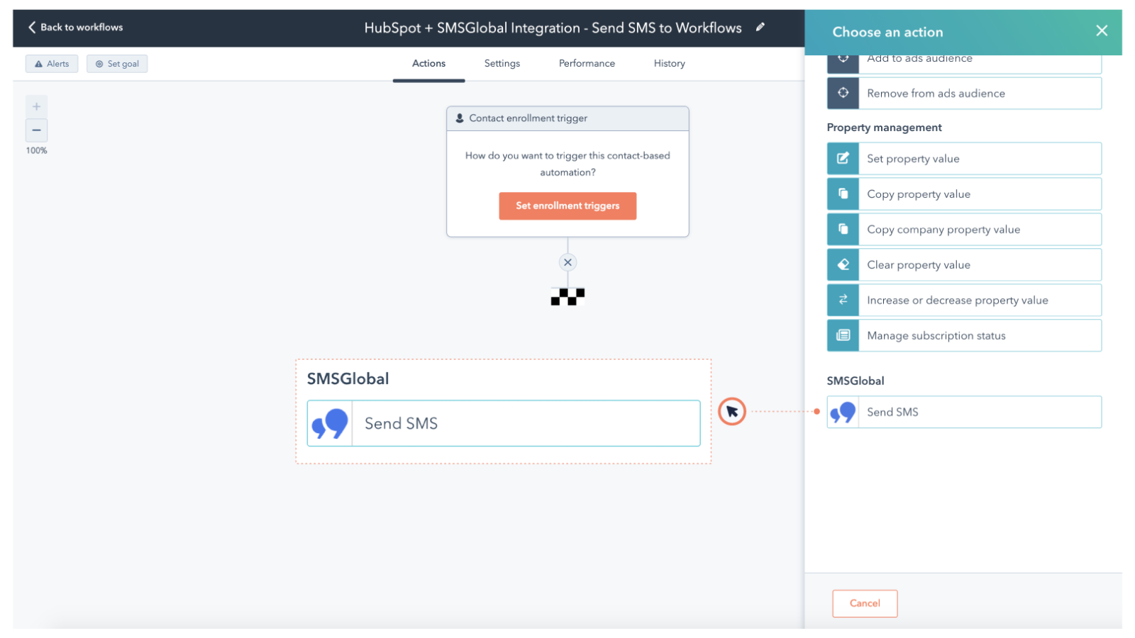 Contact-based SMS Workflows