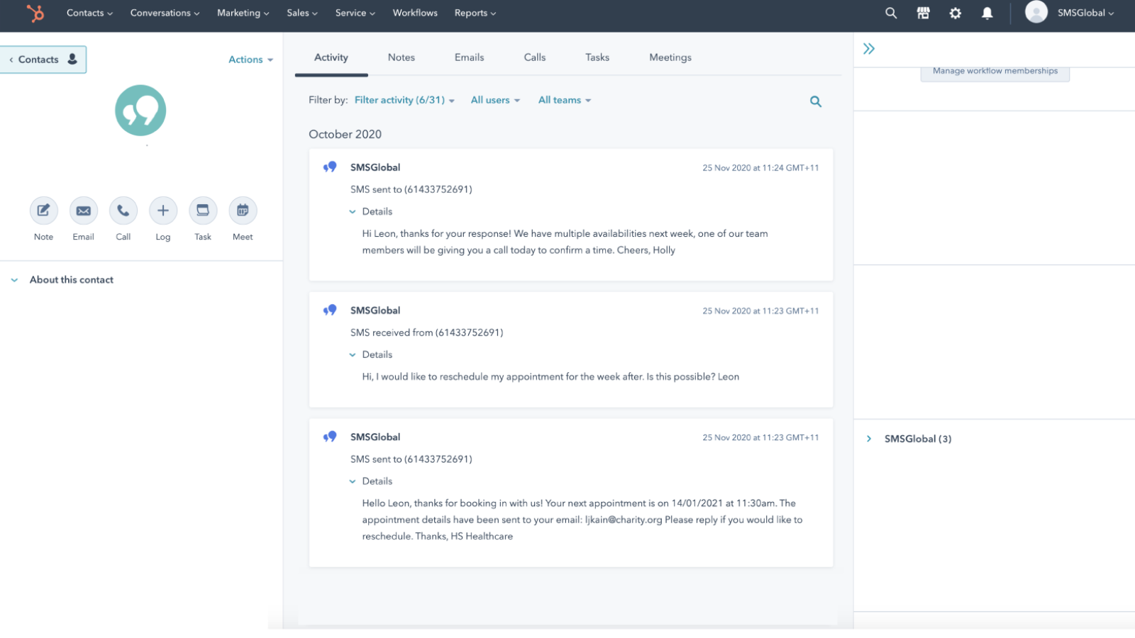 Activity Tracking and Detailed Analytics