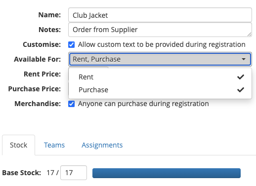 Rent and sell Uniform
