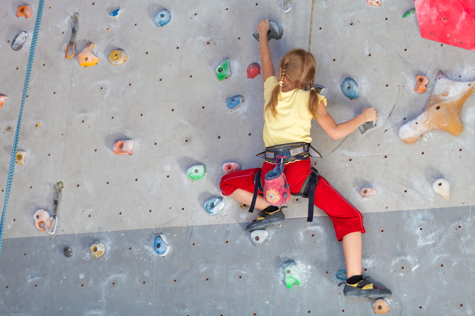 Rockclimbing individual sport