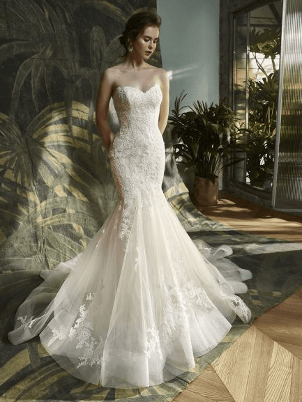 Custom Size Plus Size Embroidered Wedding Dress - Ever-Pretty US