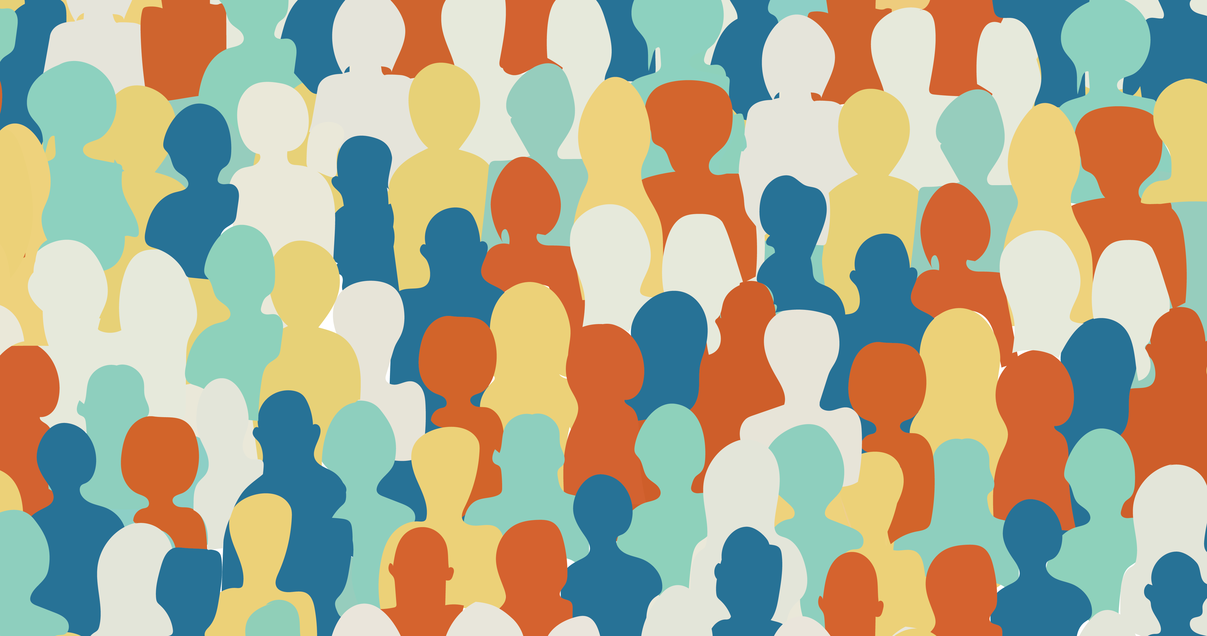 Crowd of people illustration