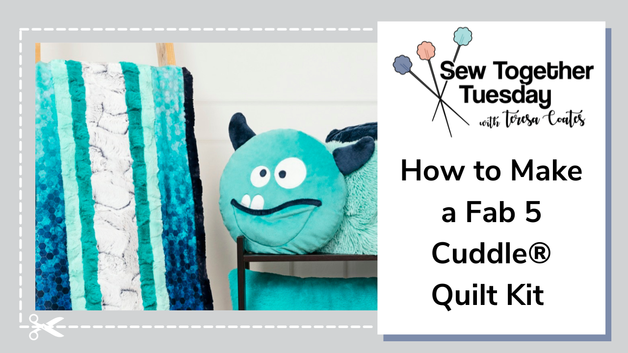 Level Up Fabulous 5 Quilt Kit, Featuring Cuddle by Shannon Fabrics