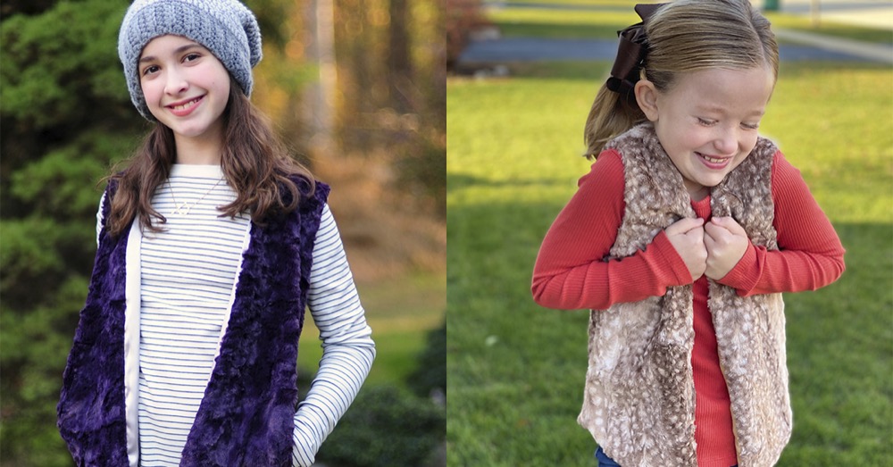 The Cutest Minky Fabric Vest Pattern for Kids (Free Acorn Vest Sewing  Pattern)