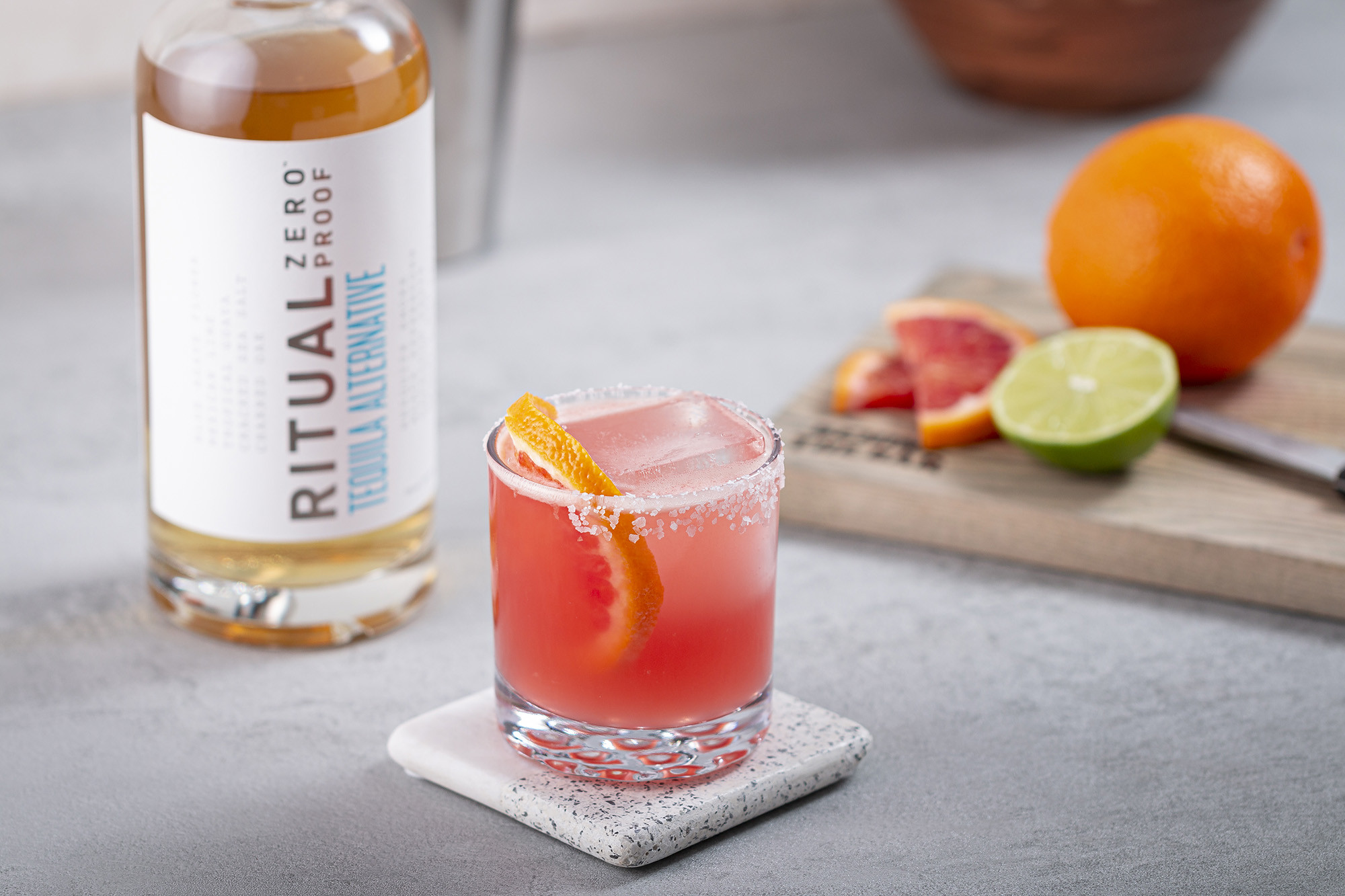 Blood Orange Non-Alcoholic Margarita Cocktail Recipe