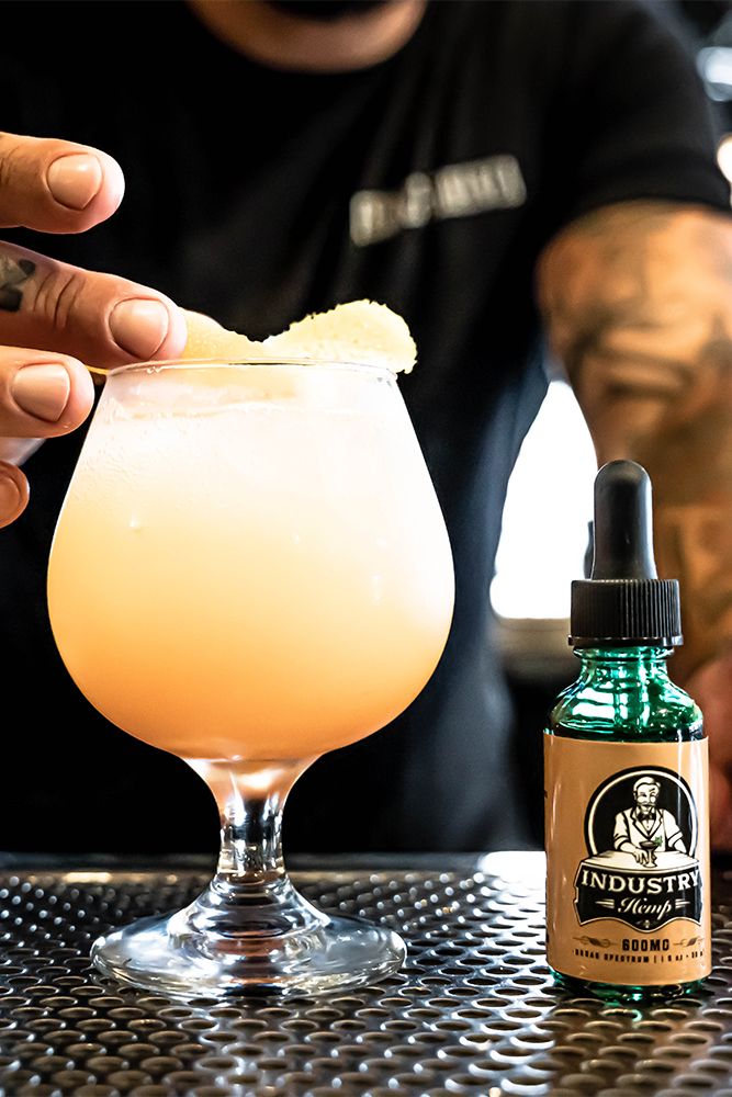 non-alcoholic pineapple cbd cocktail