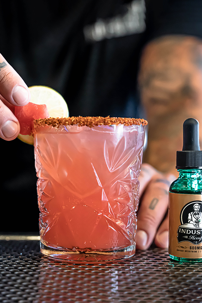 watermelon cbd cocktail