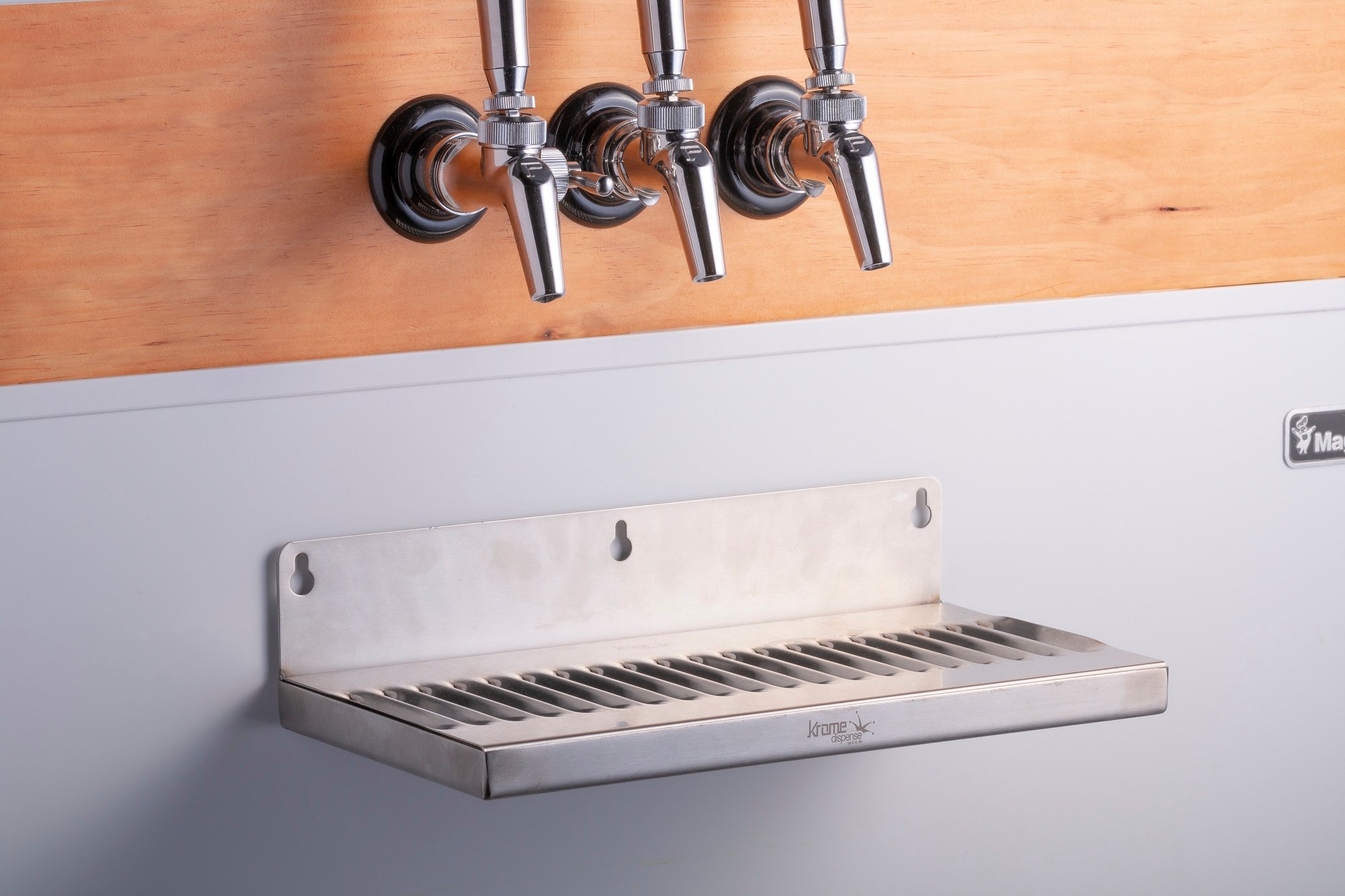 keezer with drip tray