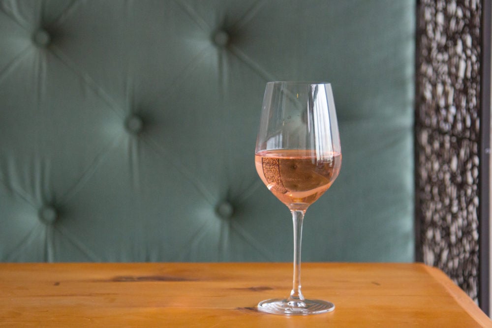glass of rose