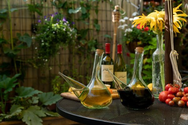 Porron on an outdoor table