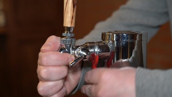 Step 7: Remove beer faucet.