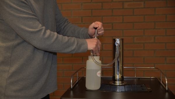 Step 9: Rinse beer lines.