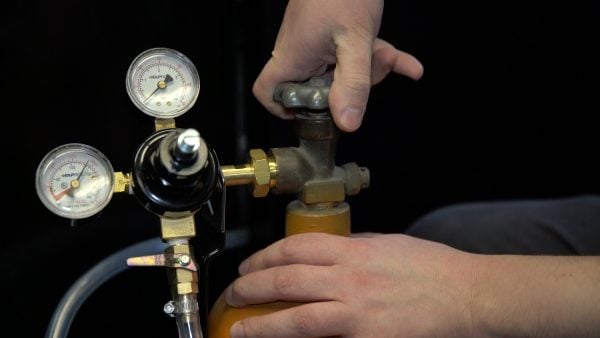 Step 7: Open up the Nitro air tank.